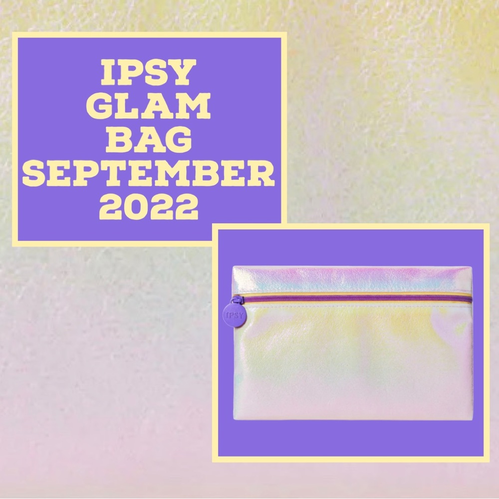 ****SOLD**** Ipsy Glam Bag September 2022 Iridescent Rainbow Makeup Beauty Bag